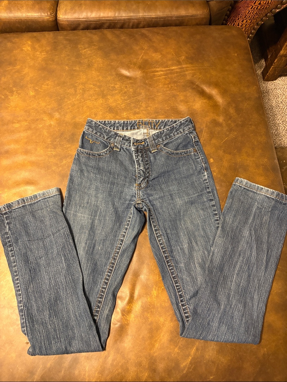 Kimes Ranch Betty Women's Straight Leg Jeans in Blue Wash